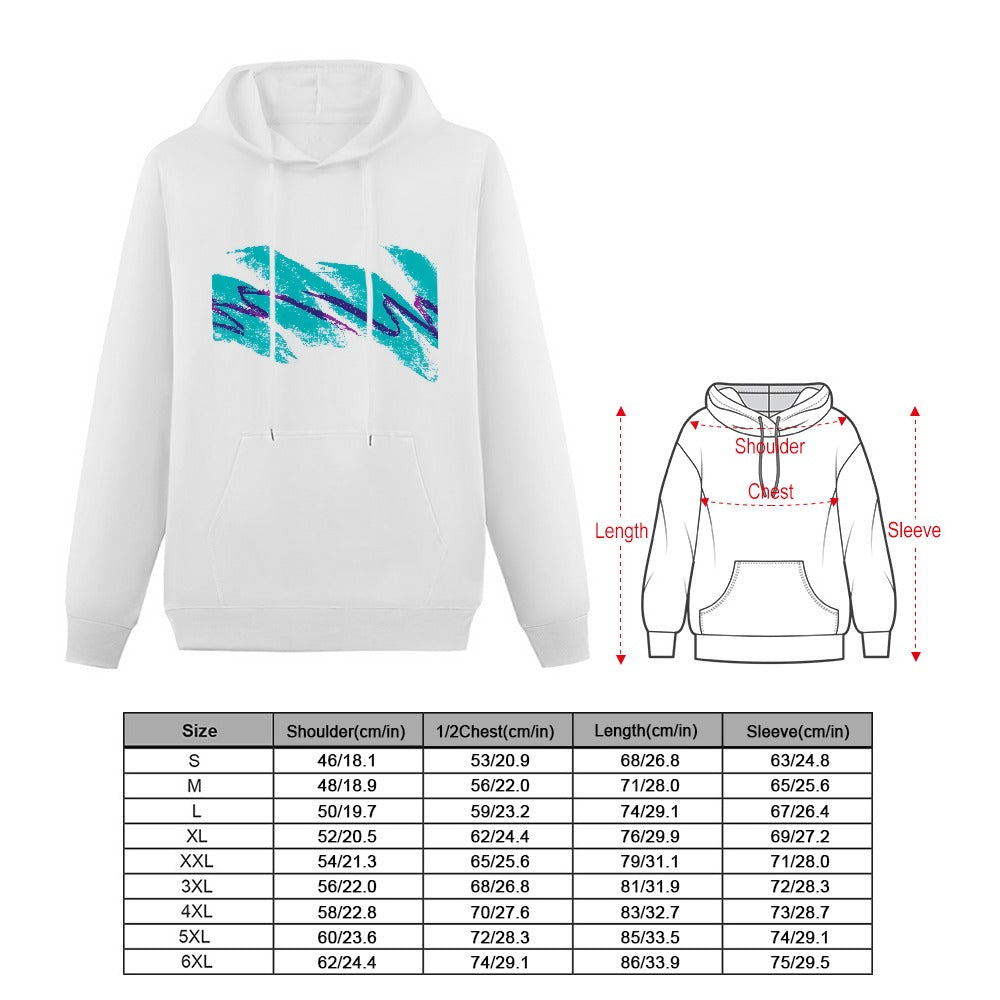 90s Jazz Solo Paper Cup Pattern Men's Hooded Sweatshirt