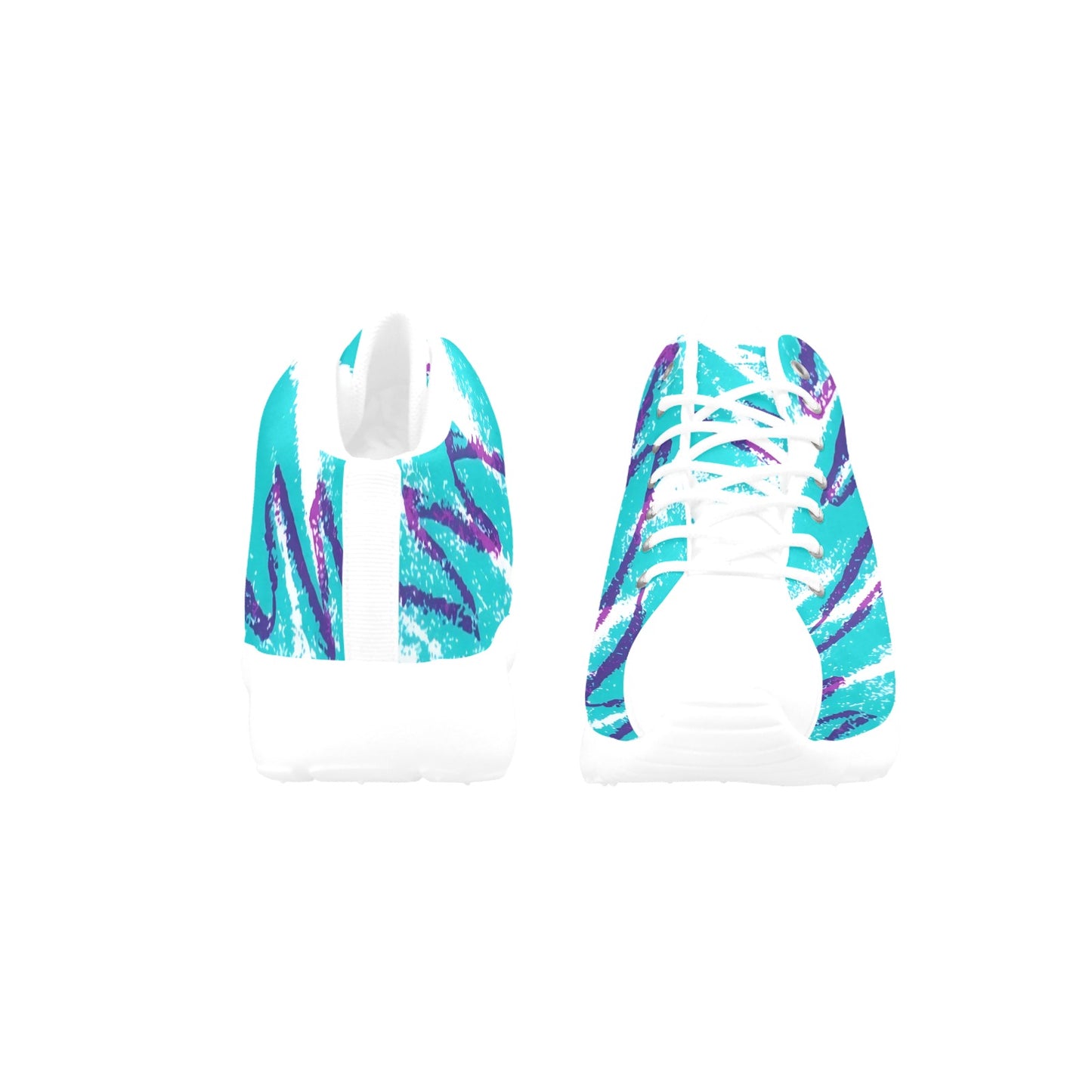 90s Jazz Solo Paper Cup Pattern Women's Basketball Training Shoes