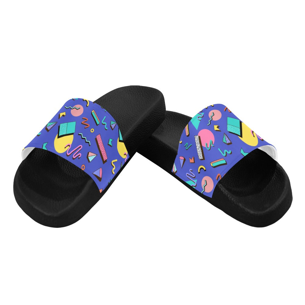 Nostalgic 90s Aesthetic Design Women's Slide Sandals