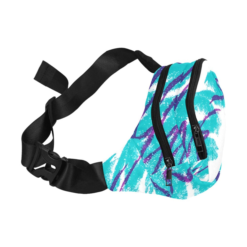 90s Jazz Solo Paper Cup Pattern Unisex Waist Bag