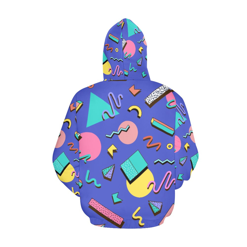 Nostalgic 90s Aesthetic Design Women's All Over Print Hoodie