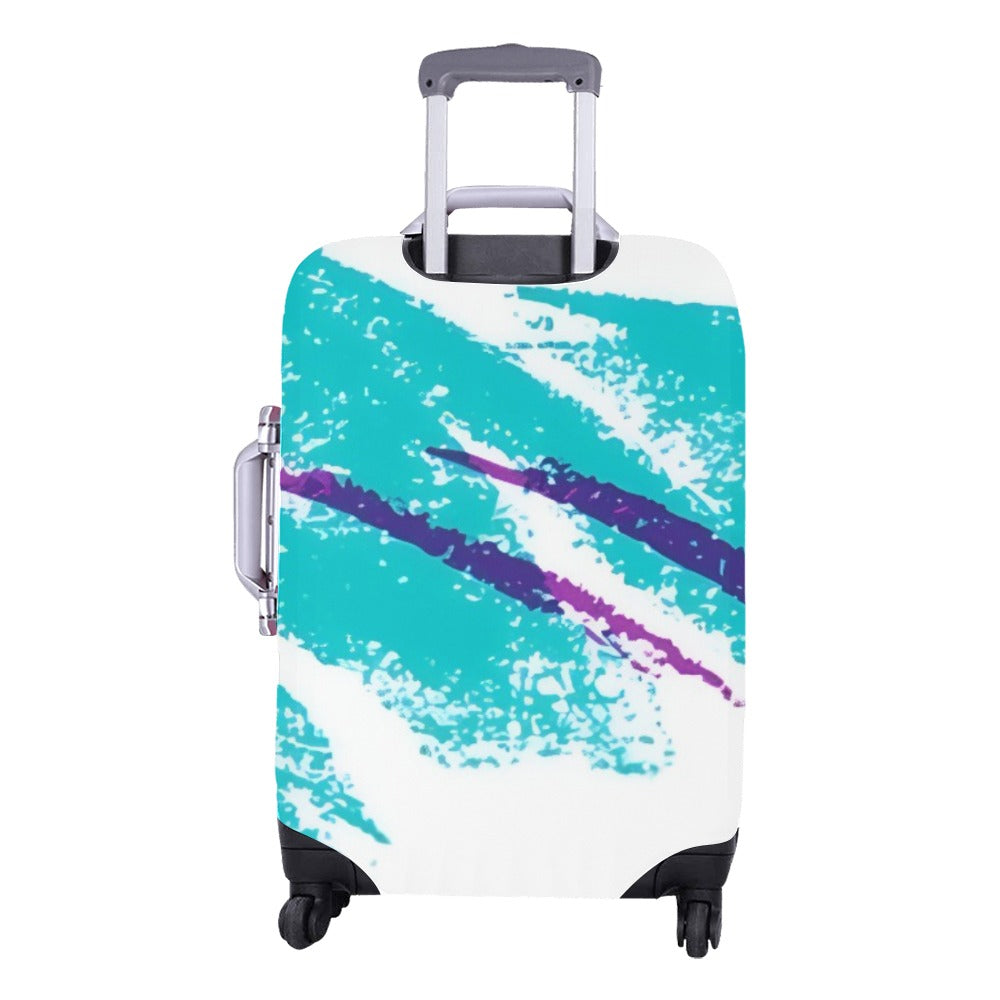 90s Jazz Solo Paper Cup Pattern Luggage Cover (22"-25") (Medium)