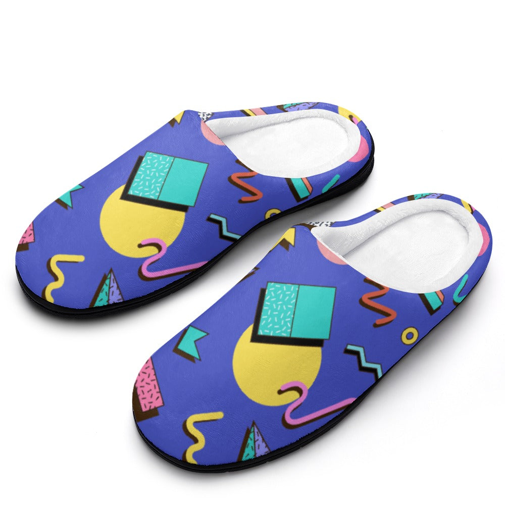 Nostalgic 90s Aesthetic Design Cotton slippers