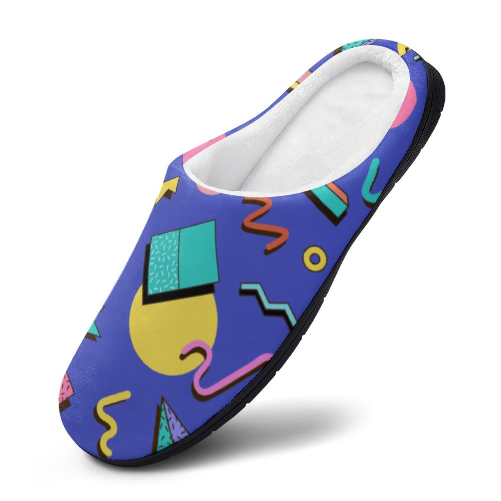 Nostalgic 90s Aesthetic Design Cotton slippers