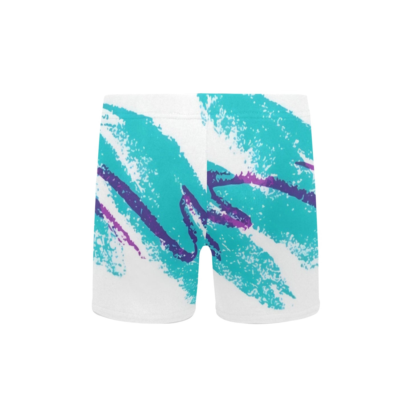 90s Jazz Solo Paper Cup Pattern Big Boys' Swimming Trunks