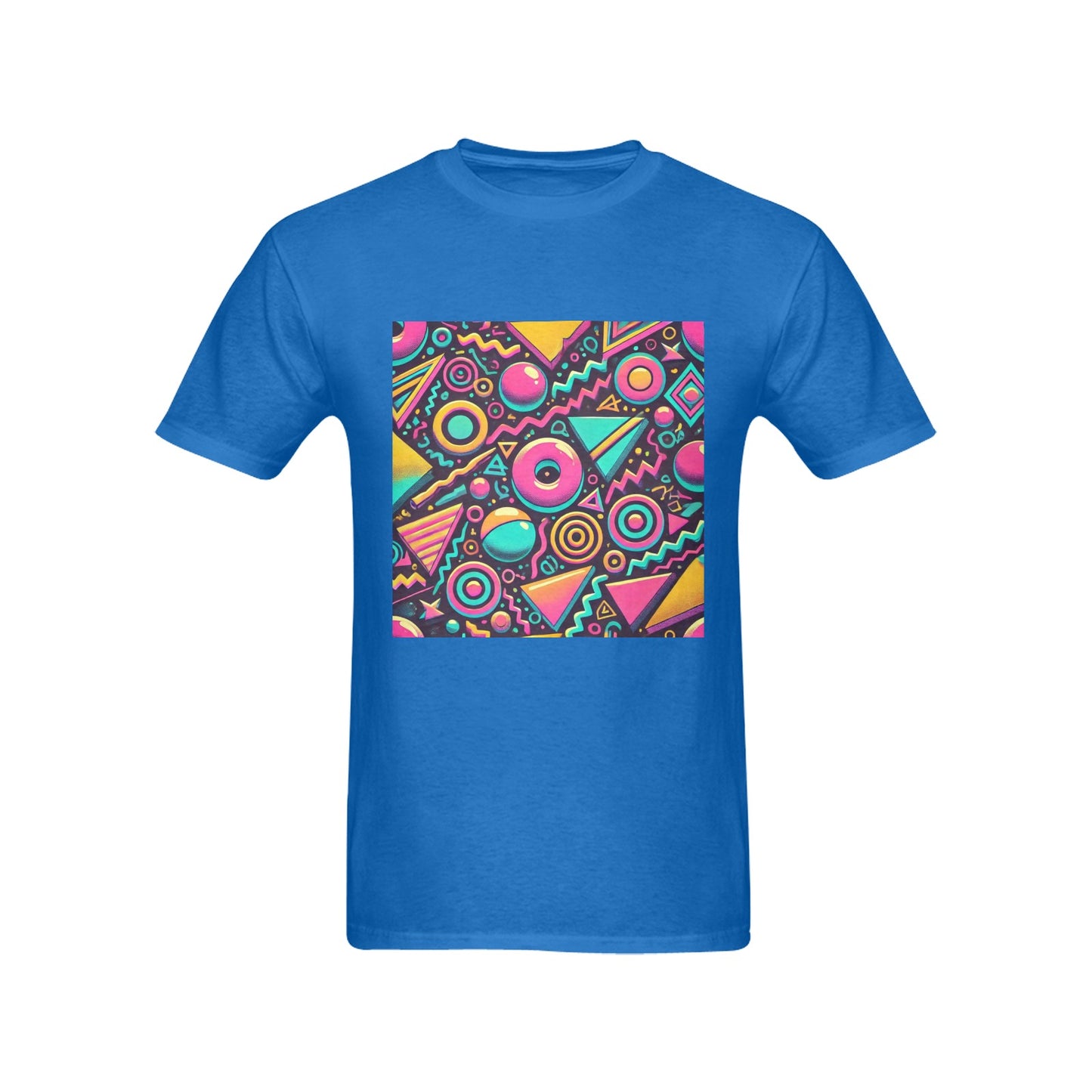 Neon Retro 90s Pattern Men's Gildan T-shirt