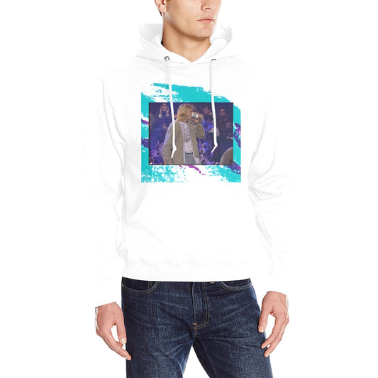 90s Jazz Solo Pattern X Kurt Cobain 100% Cotton Multi-color Classic Hooded Sweatshirt