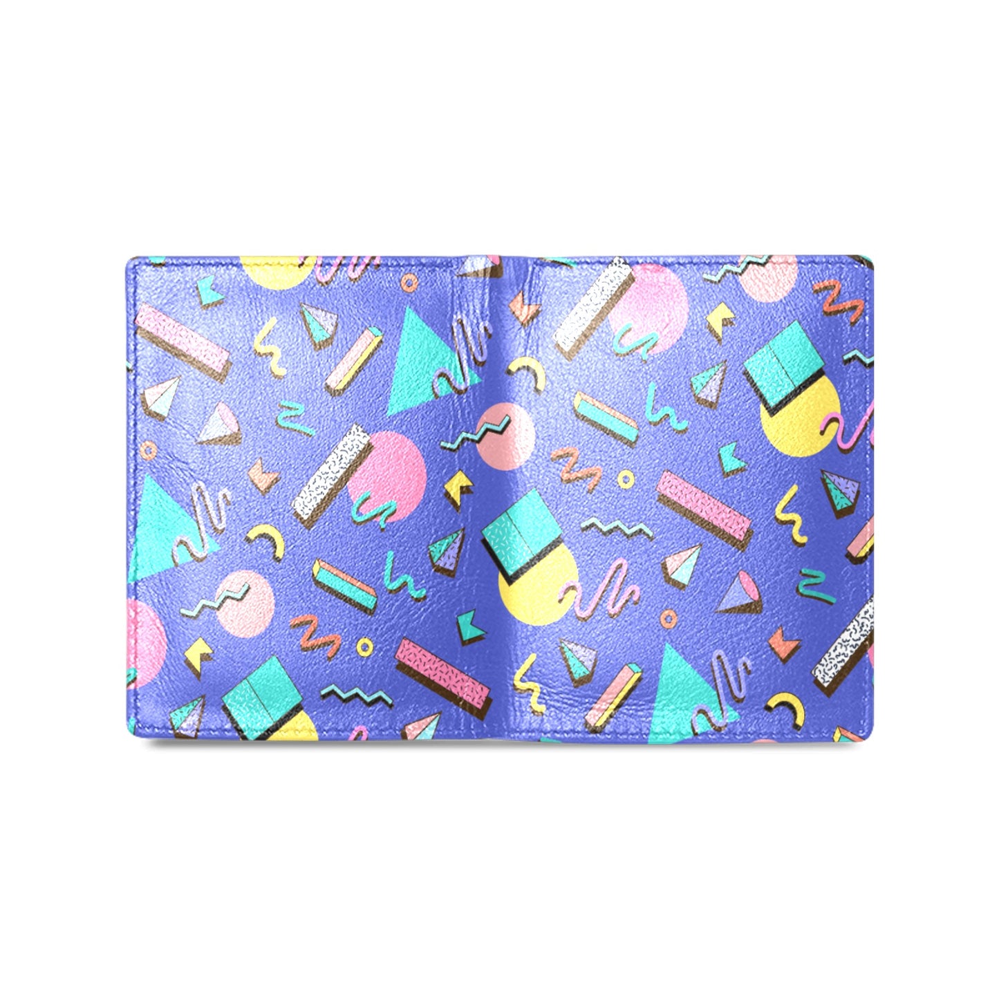 Nostalgic 90s Aesthetic Design Custom Leather Wallet