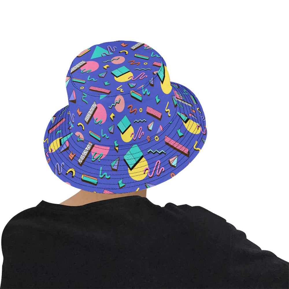 Nostalgic 90s Aesthetic Design Men's All Over Print Bucket Hat