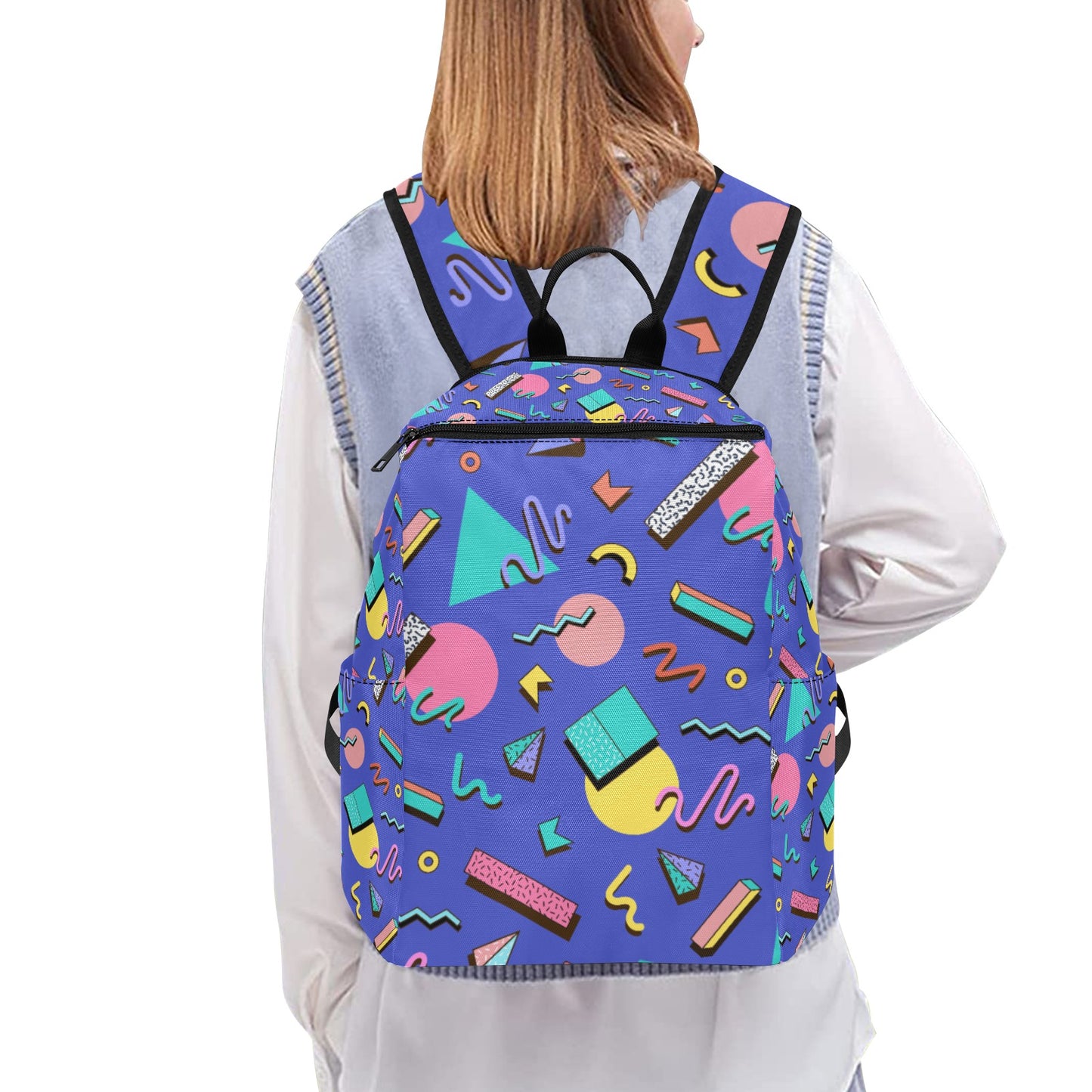 Nostalgic 90s Aesthetic Design Lightweight Casual Backpack