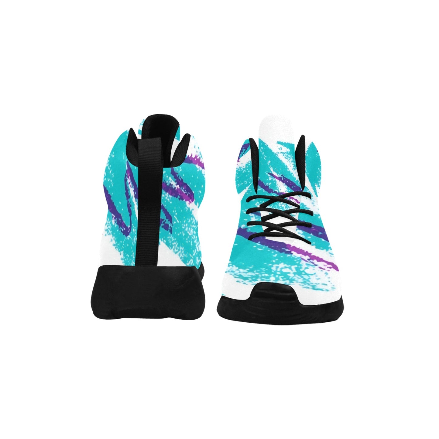 90s Jazz Solo Paper Cup Pattern Women's Basketball Shoes