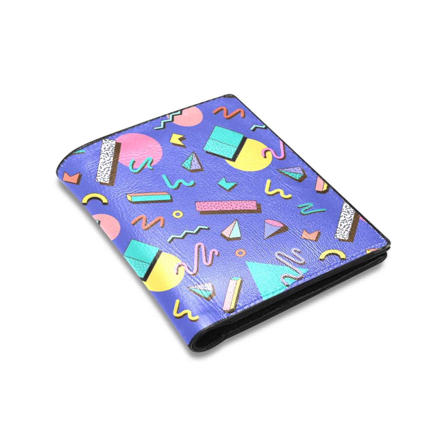 Nostalgic 90s Aesthetic Design Custom Leather Wallet