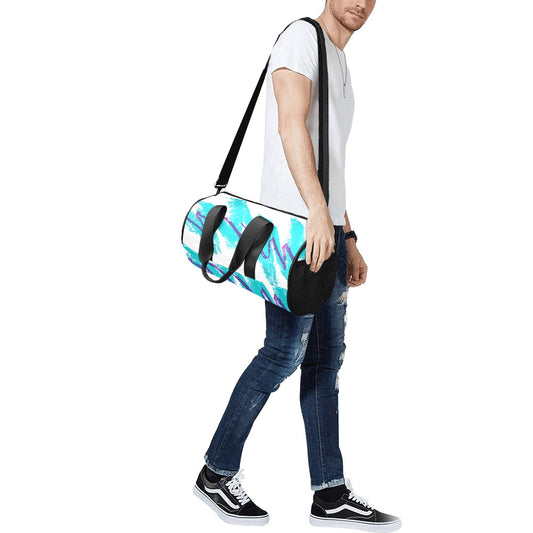 90s Jazz Solo Paper Cup Pattern Travel Duffel Bags