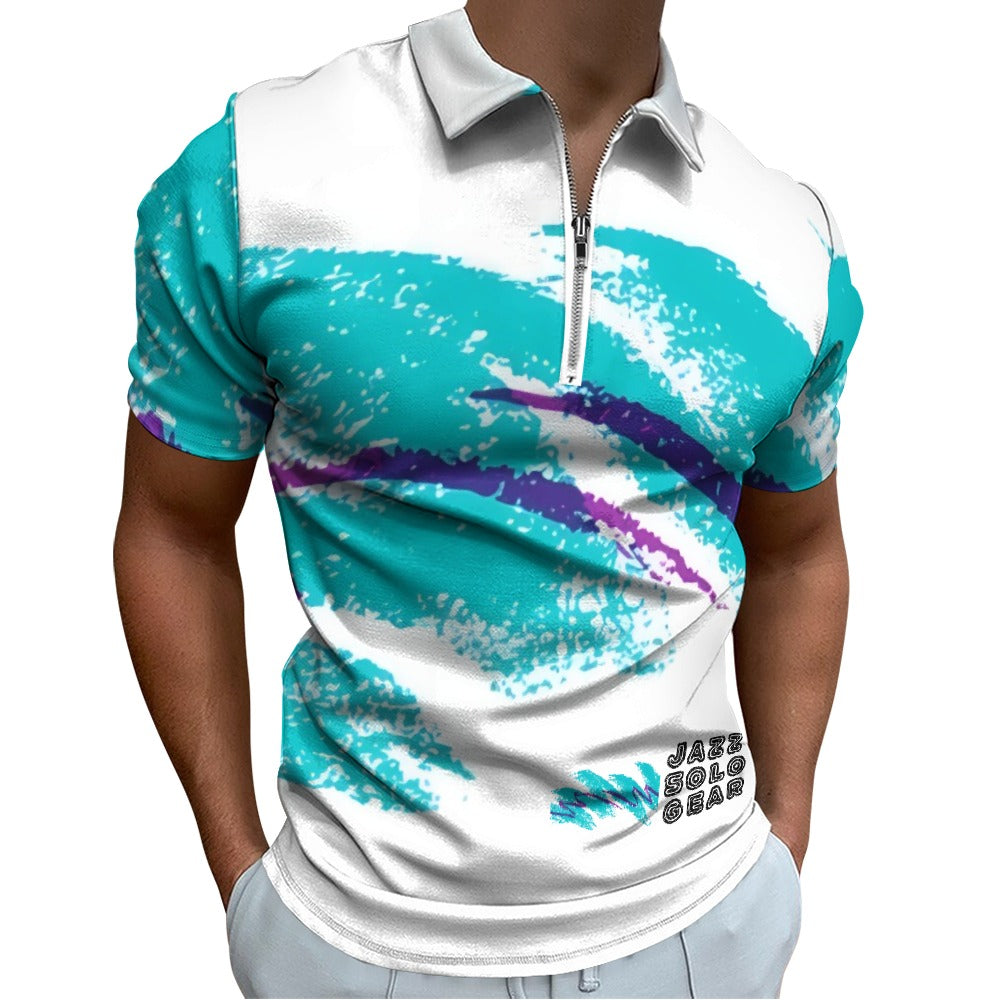 90s Jazz Solo Gear Short Sleeve Polo Shirt