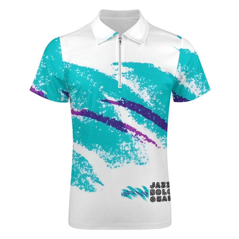 90s Jazz Solo Gear Short Sleeve Polo Shirt