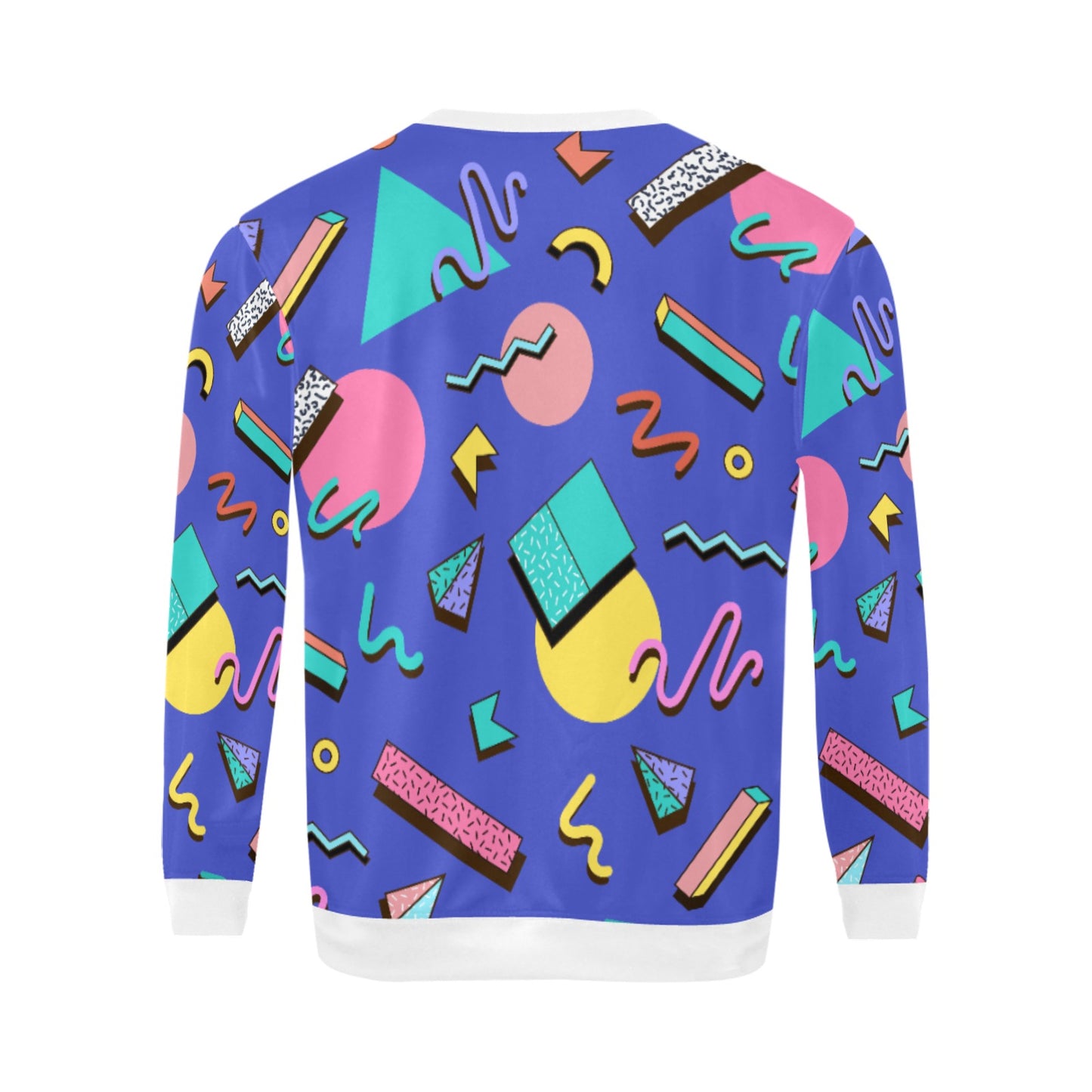 Nostalgic 90s Aesthetic Design Men's All Over Print Sweatshirt