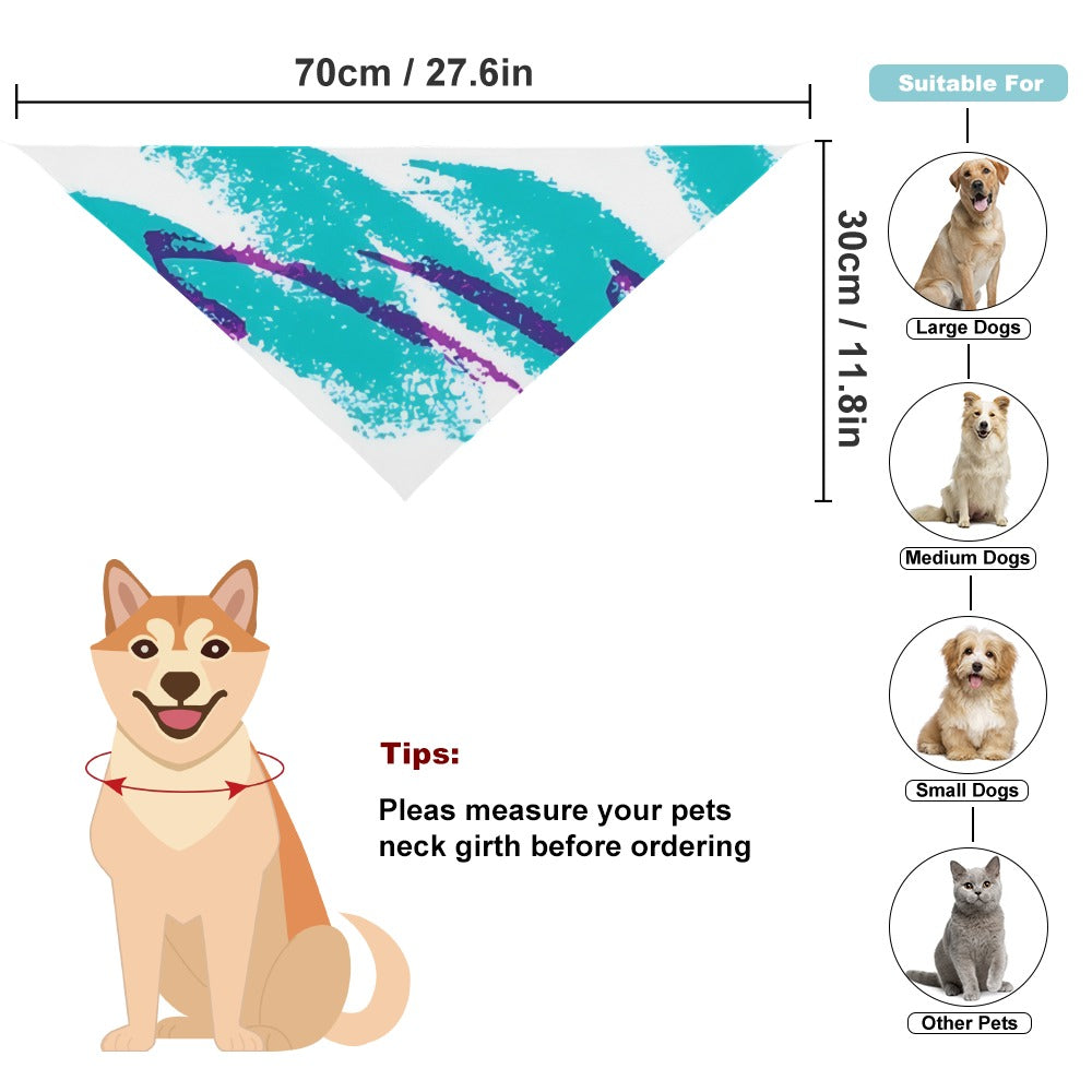 90s Jazz Solo Paper Cup Pattern Pet Scarf