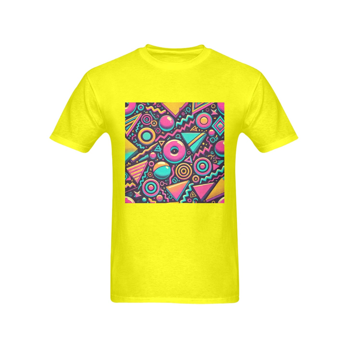 Neon Retro 90s Pattern Men's Gildan T-shirt