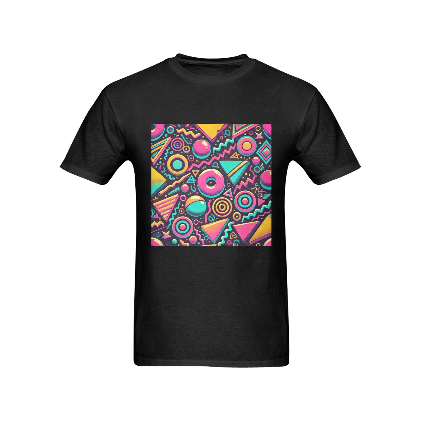 Neon Retro 90s Pattern Men's Gildan T-shirt