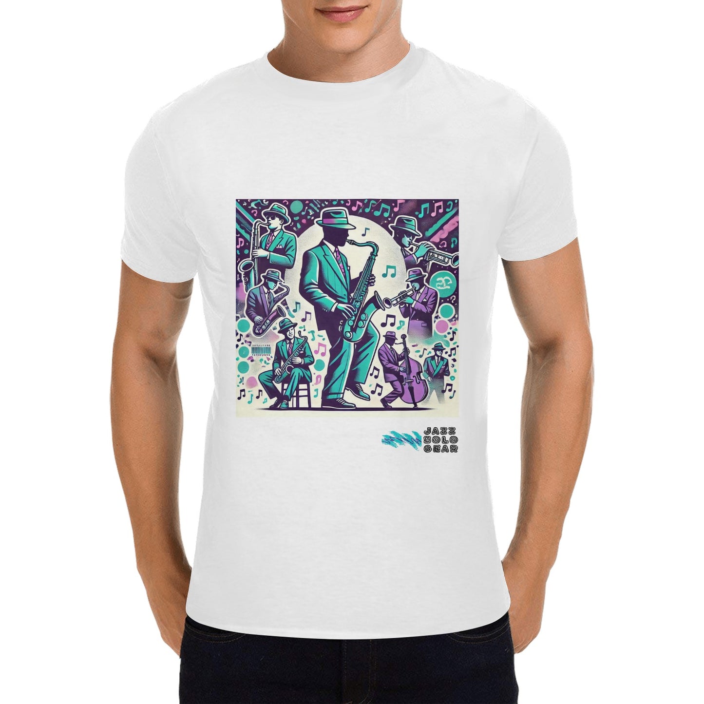 Literal Jazz Soloist 90s Jazz Solo Pattern Men's T-Shirt