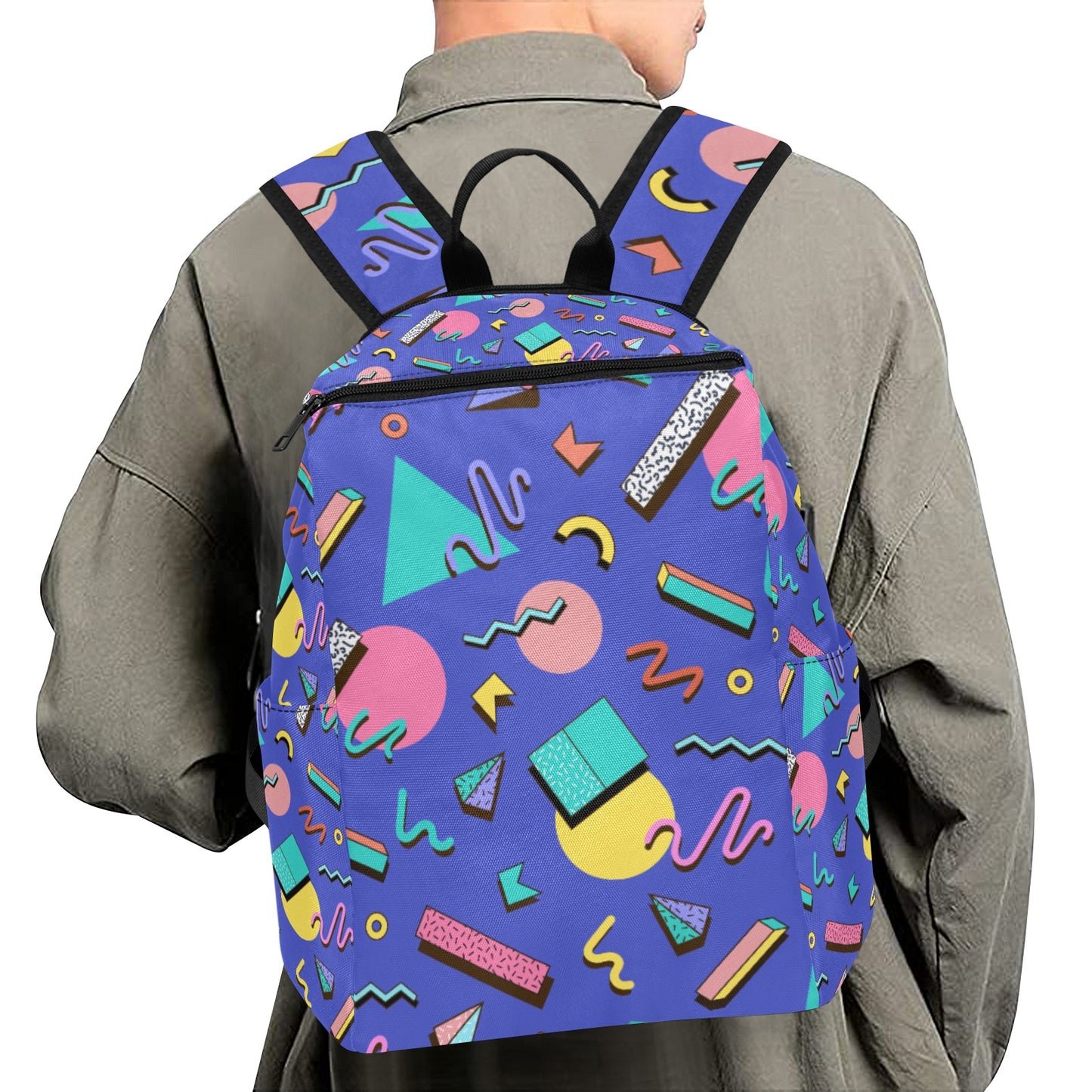 Nostalgic 90s Aesthetic Design Lightweight Casual Backpack