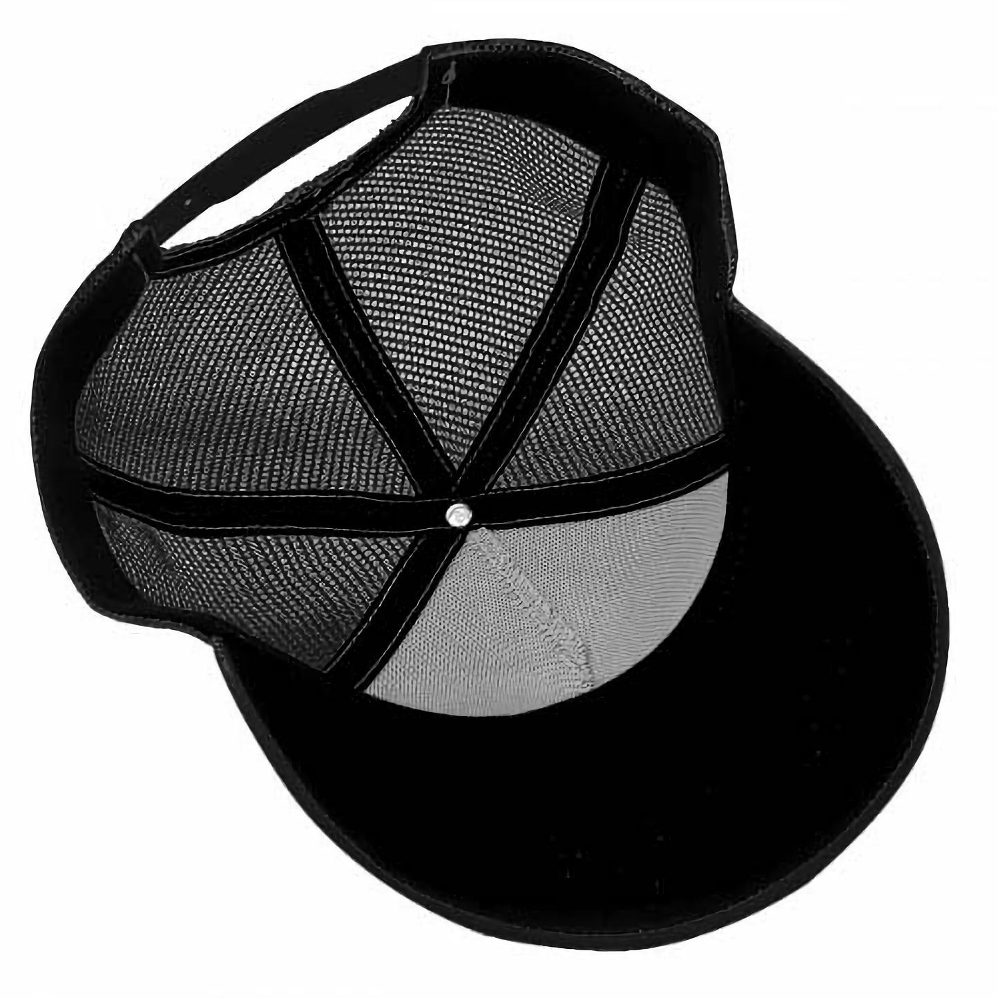 90s Jazz Solo Cup Pattern Brim Mesh Baseball Cap