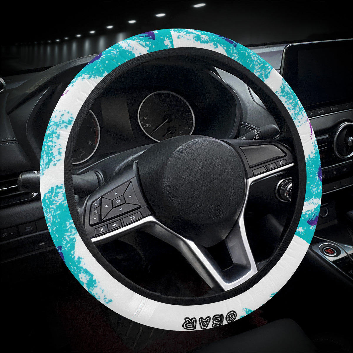 90 Jazz Solo Cup Pattern Car Steering Wheel Cover