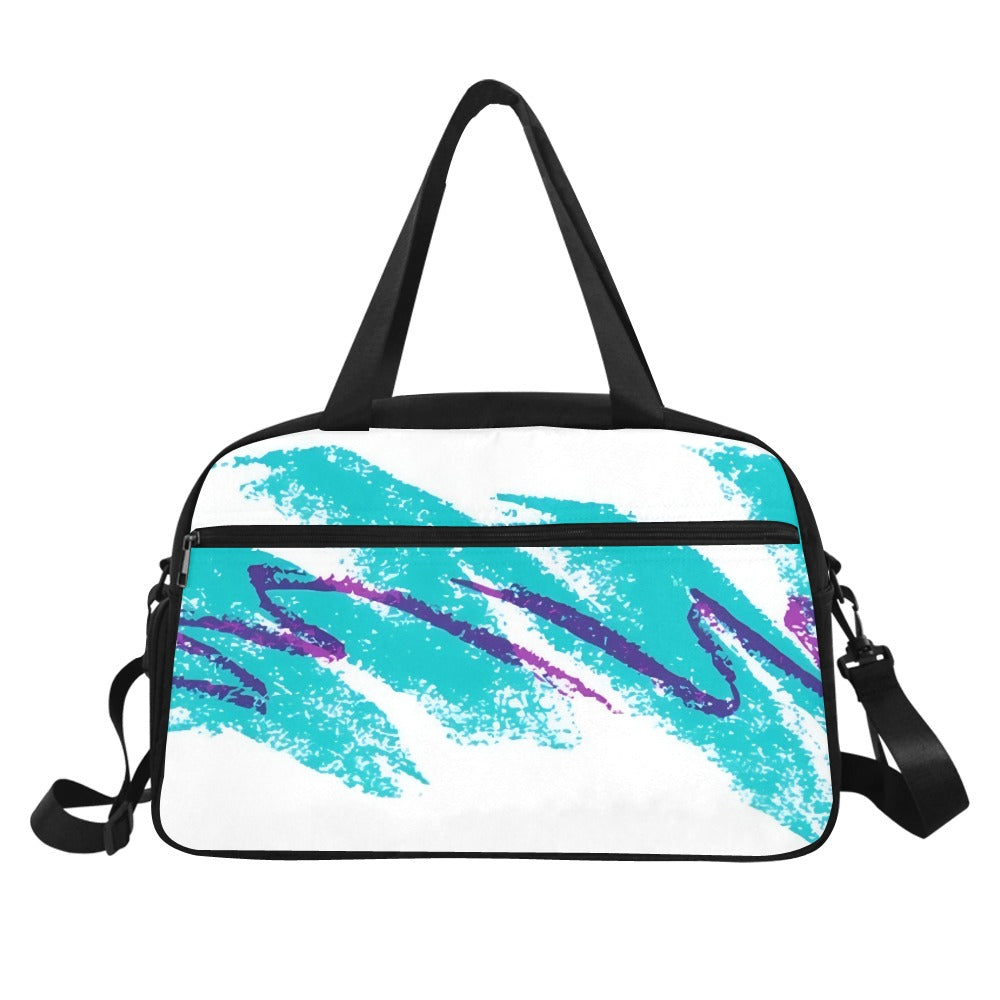 90s Jazz Solo Paper Cup Pattern Tote And Cross-body Travel Bag