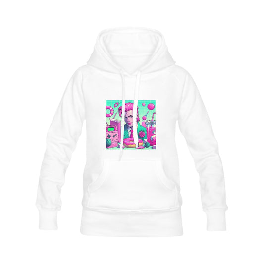 90s Pink and Green Aesthetic Women's Classic Hoodie