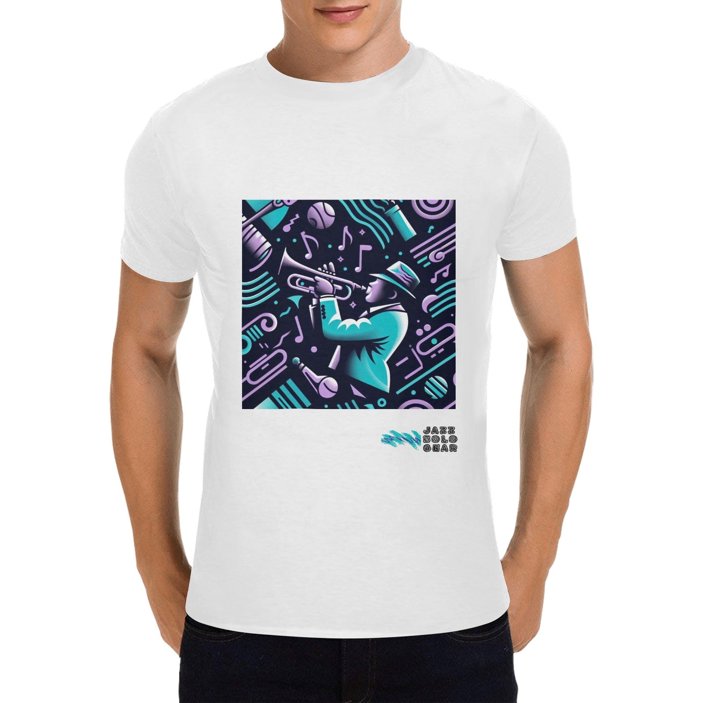 Literal Jazz Soloist 90s Jazz Solo Pattern Men's T-Shirt