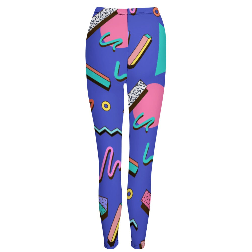 Nostalgic 90s Aesthetic Design Regular Leggings