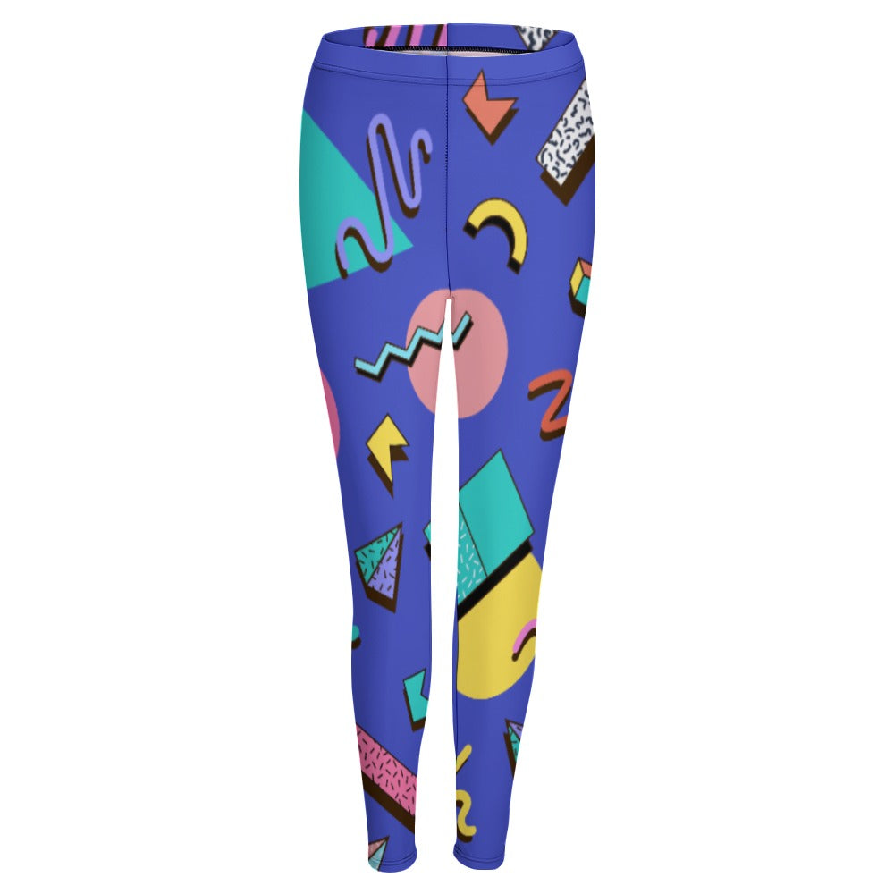 Nostalgic 90s Aesthetic Design Regular Leggings