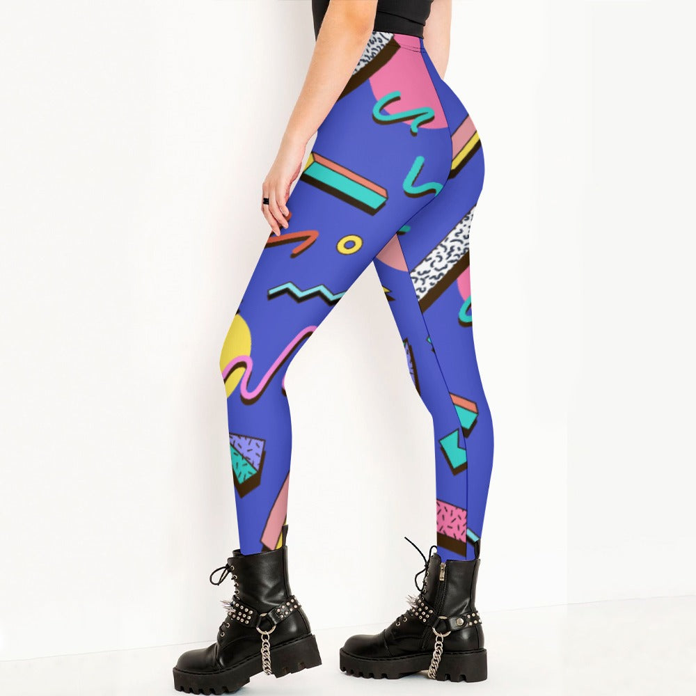 Nostalgic 90s Aesthetic Design Regular Leggings