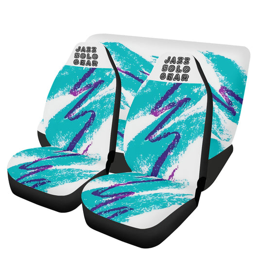 90s Jazz Solo Cup Pattern  Full Car Seat Cover Set w/Logo