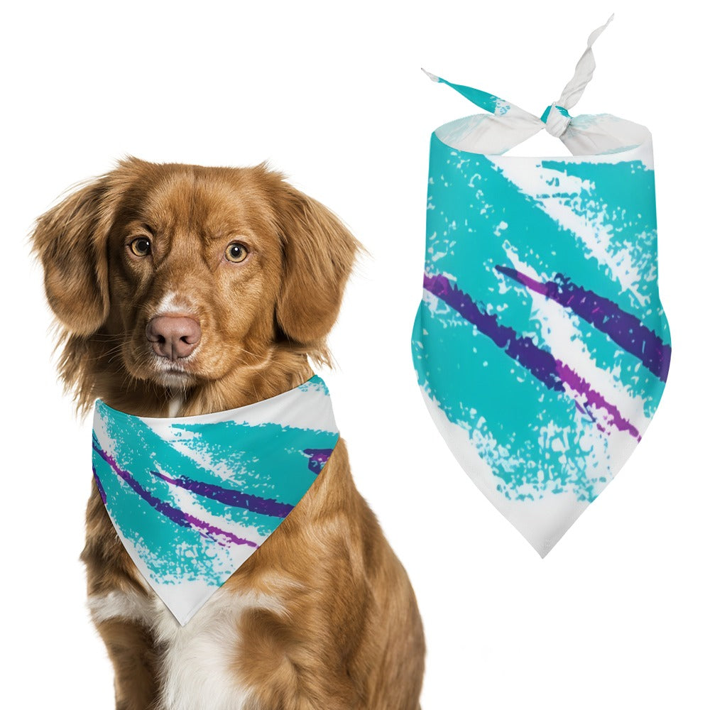 90s Jazz Solo Paper Cup Pattern Pet Scarf