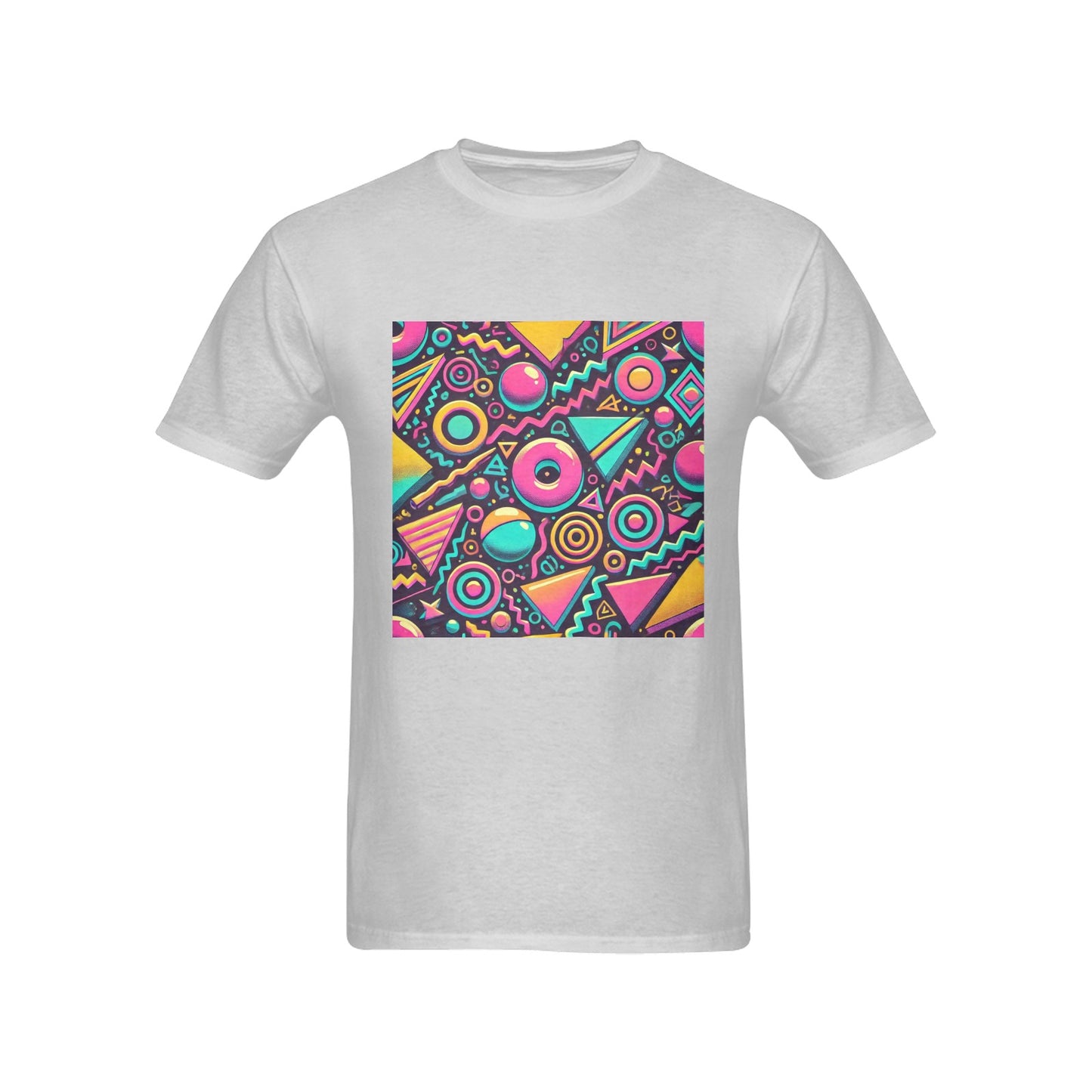 Neon Retro 90s Pattern Men's Gildan T-shirt