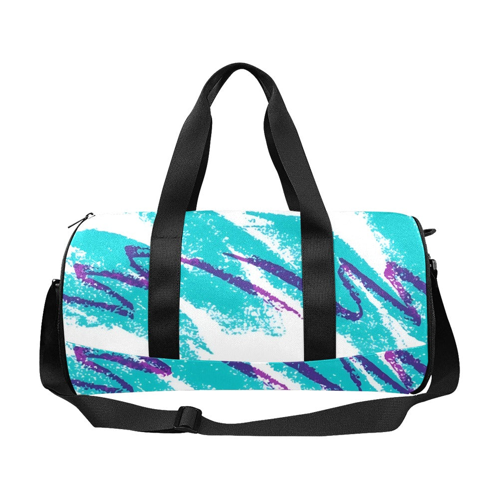 90s Jazz Solo Paper Cup Pattern Travel Duffel Bags