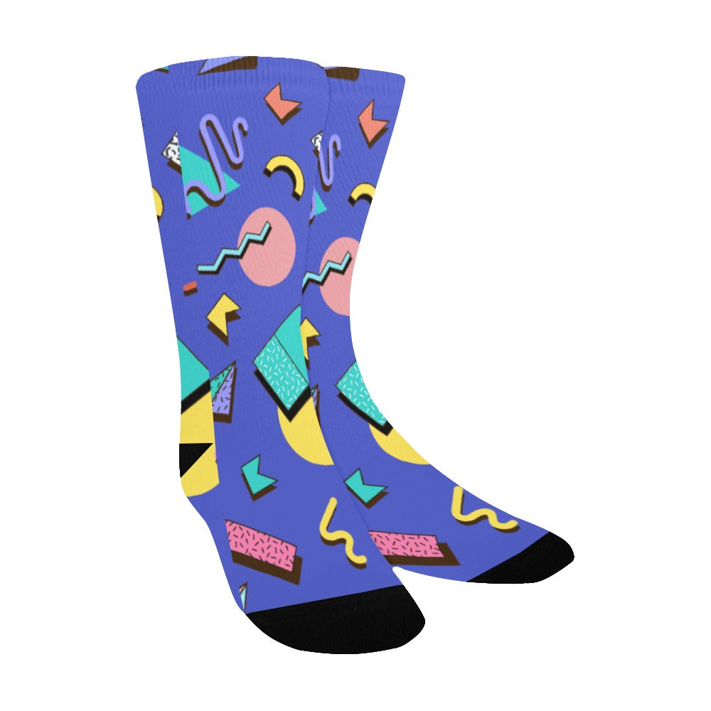 Nostalgic 90s Aesthetic Design Kid's Custom Socks