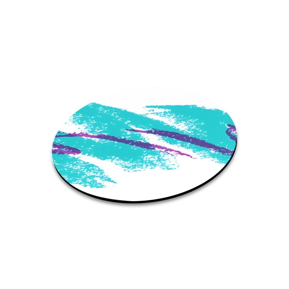 90s Jazz Solo Paper Cup Pattern Round Mousepad