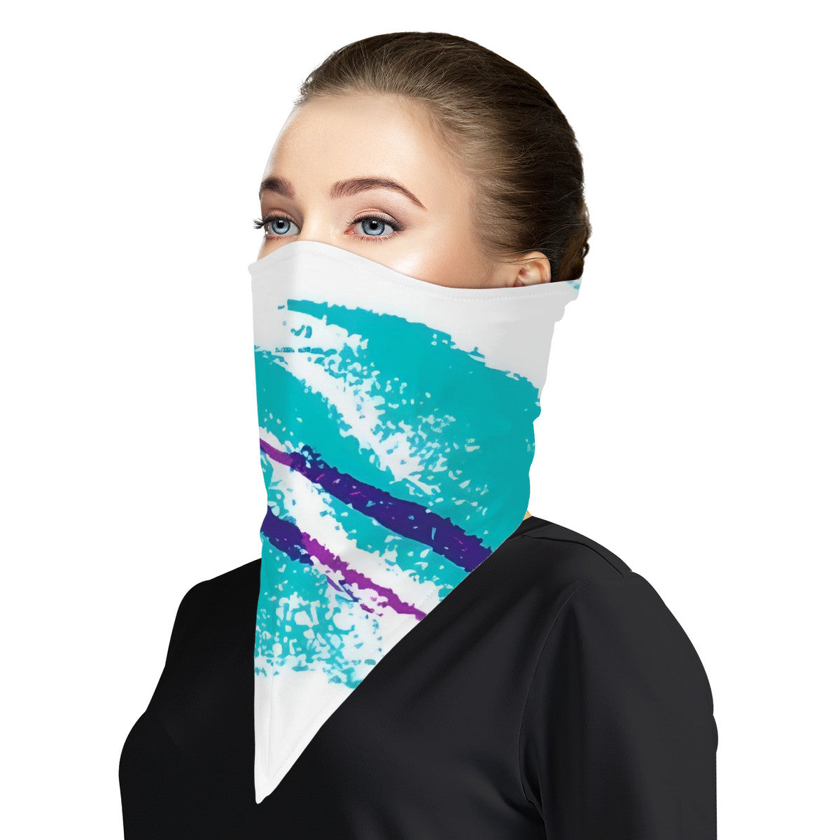 90s Jazz Solo Cup Pattern Printed Snood Scarf/Bandana