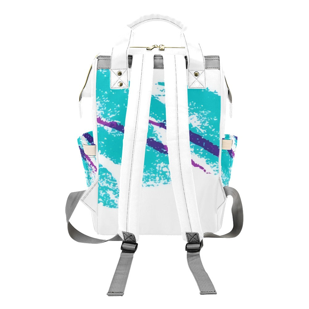 90s Jazz Solo Paper Cup Pattern Multi-Function Backpack