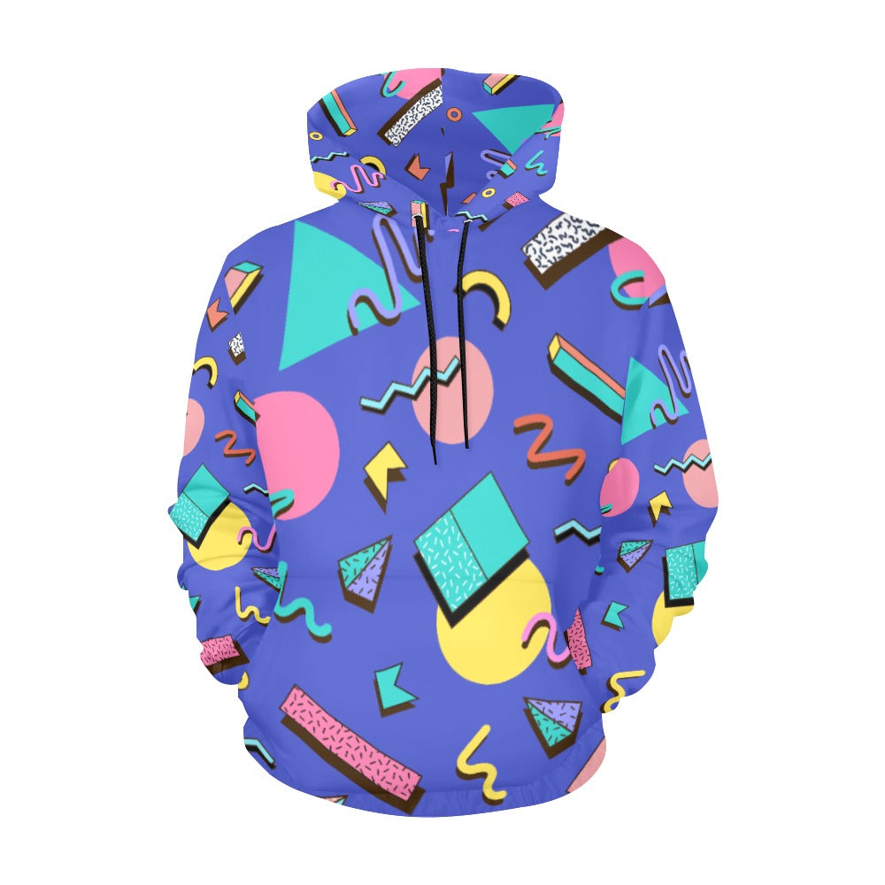 Nostalgic 90s Aesthetic Design Women's All Over Print Hoodie