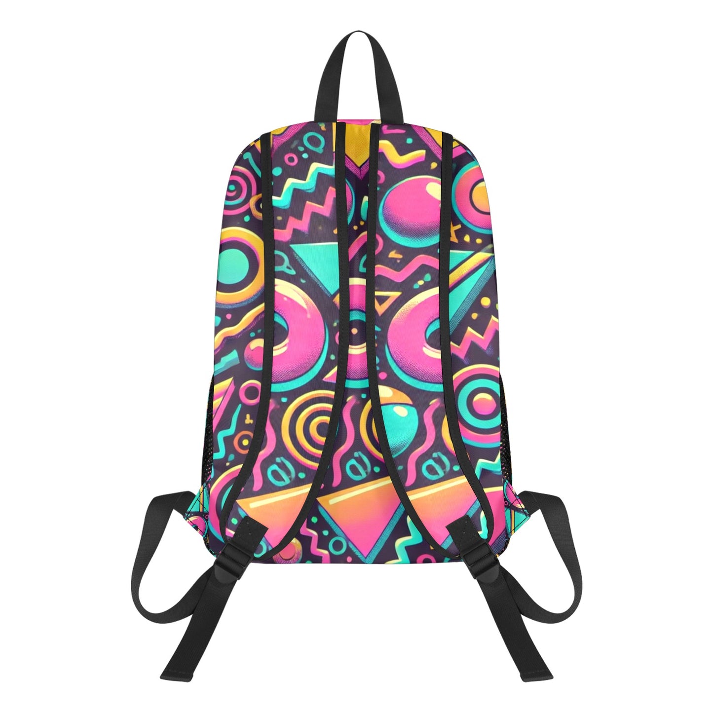 Neon Retro 90s Pattern All Over Print Sports Backpack