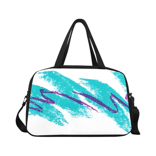 90s Jazz Solo Paper Cup Pattern Tote And Cross-body Travel Bag