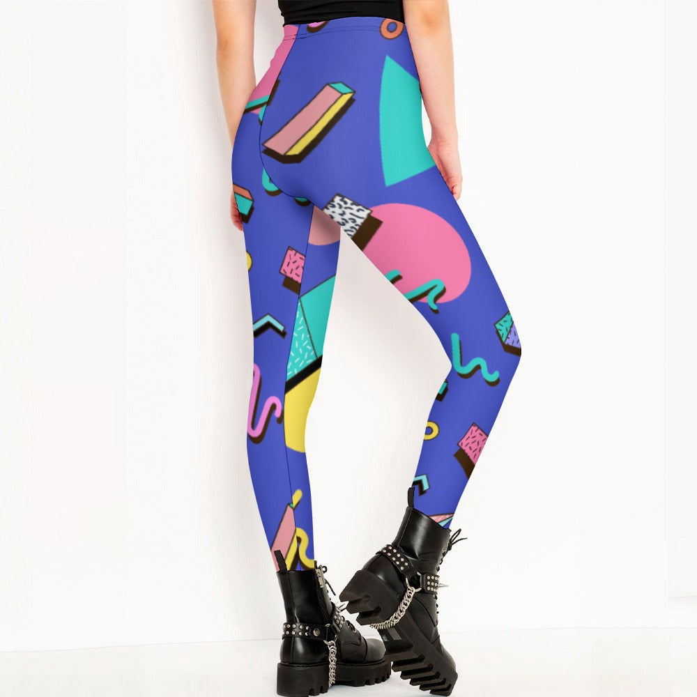 Nostalgic 90s Aesthetic Design Regular Leggings