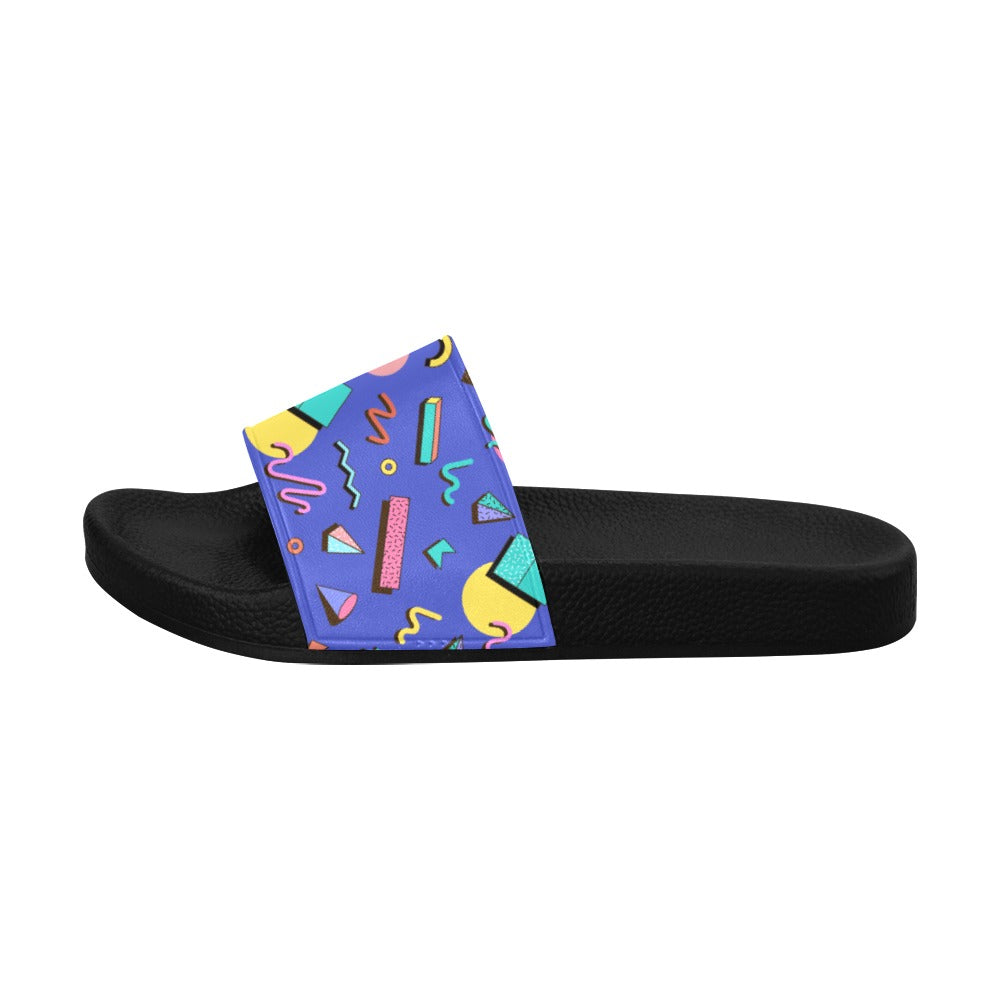 Nostalgic 90s Aesthetic Design Men's Slide Sandals