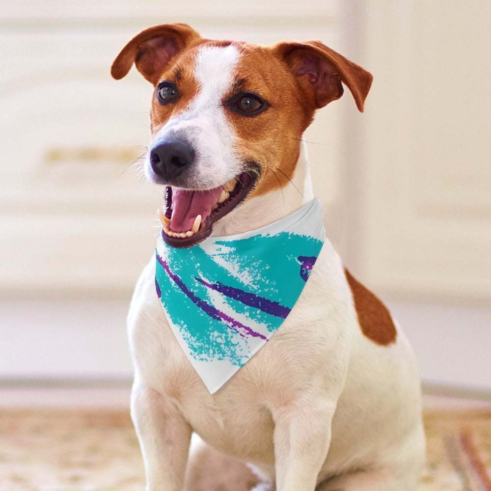 90s Jazz Solo Paper Cup Pattern Pet Scarf