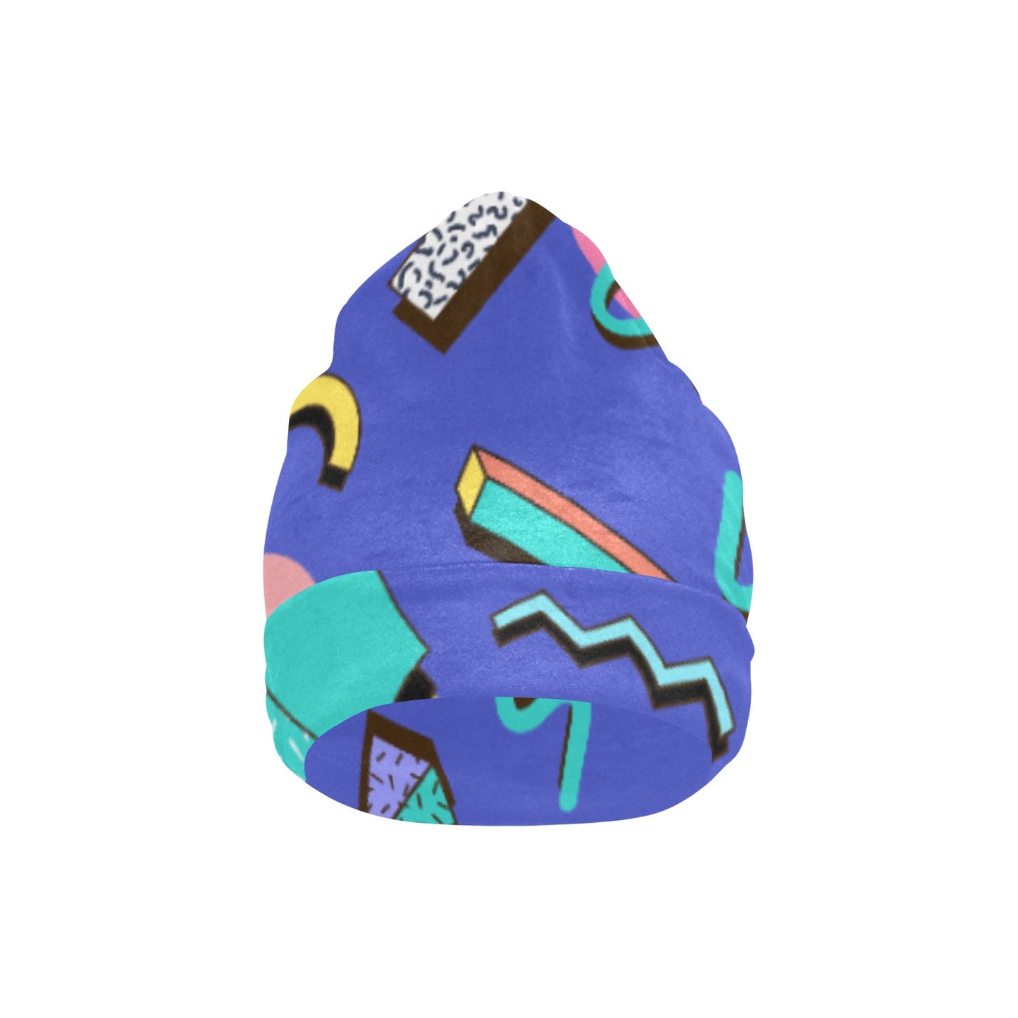 Nostalgic 90s Aesthetic Design All Over Print Beanie for Adults