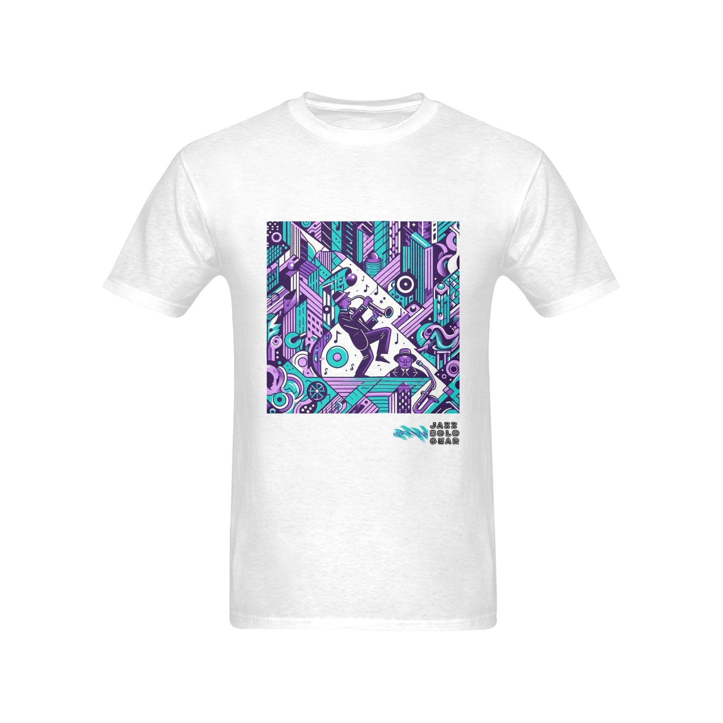 Literal Jazz Soloist 90s Jazz Solo Pattern Men's T-Shirt